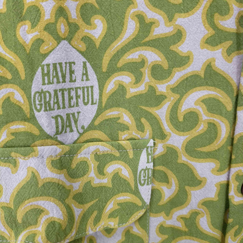 HAVE A GREATFUL DAY OPEN COLLAR LONG SLEEVE SHIRT メンズ JPN:M