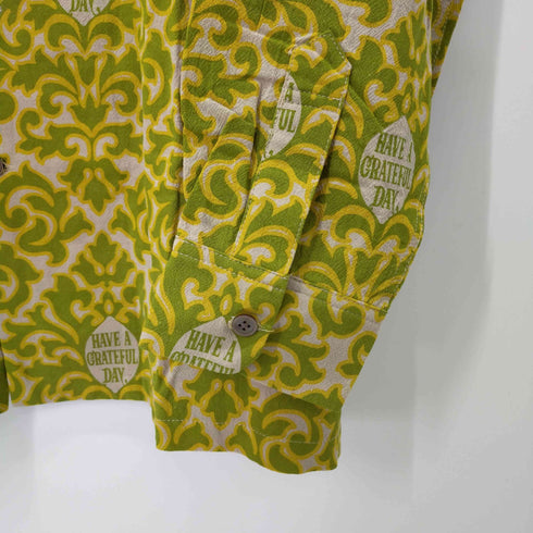 HAVE A GREATFUL DAY OPEN COLLAR LONG SLEEVE SHIRT メンズ JPN:M