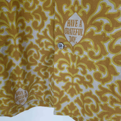 HAVE A GREATFUL DAY OPEN COLLAR LONG SLEEVE SHIRT メンズ JPN:M