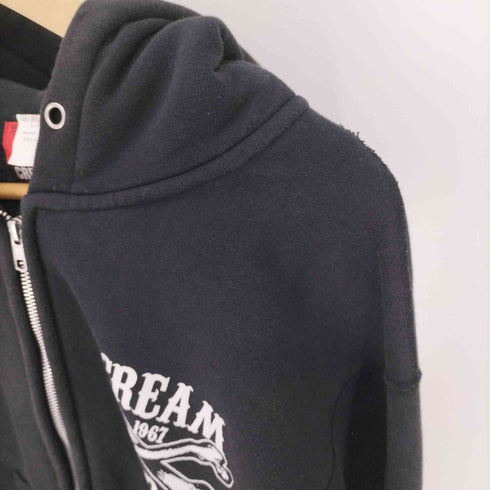 クリームソーダ CREAM SODA バックプリント ビックシルエット ジップアップ パーカー フーディー メンズ JPN:L