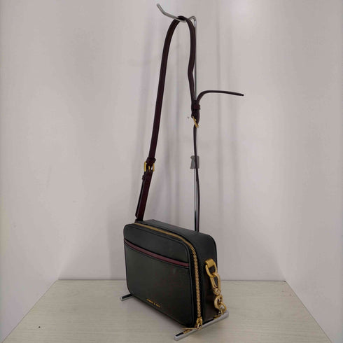 チャールズキース CHARLES & KEITH ダブルジップ クロスボディバッグ メンズ