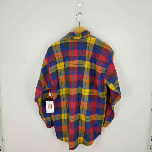 ギャップ Gap 90-00S クレイジーチェック 長袖ネルシャツ メンズ import:L