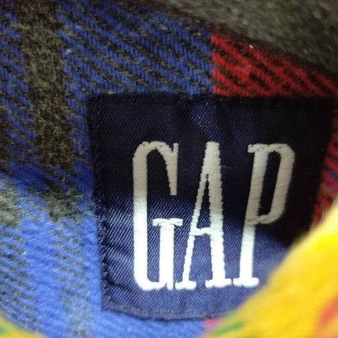 ギャップ Gap 90-00S クレイジーチェック 長袖ネルシャツ メンズ import:L