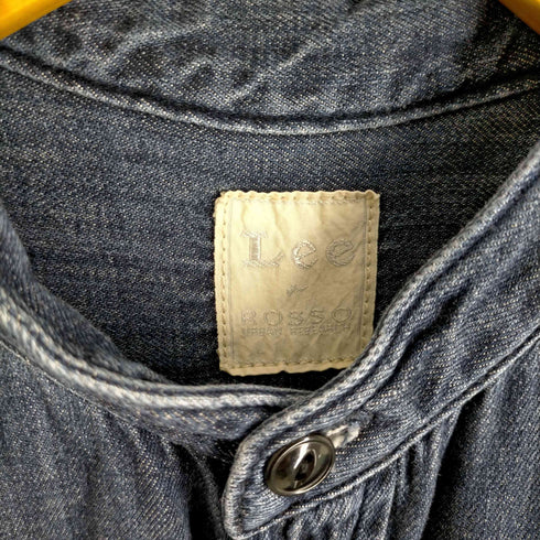 リー Lee 別注 WORK DRESS ノーカラー デニムワンピース レディース FREE