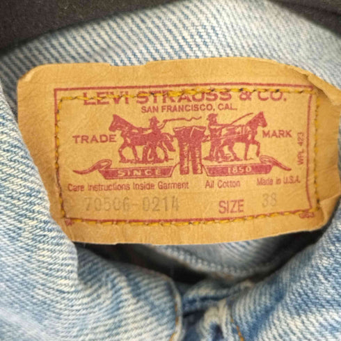 リーバイス Levis 80S 88年製 MADE IN USA 70506-0214 デニムジャケット メンズ US:38