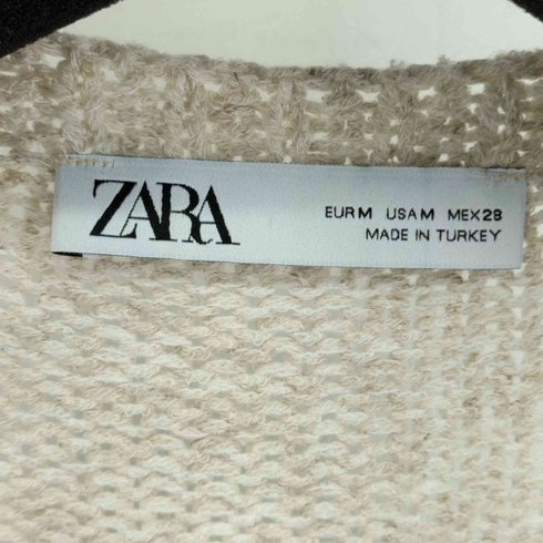 ザラ ZARA アクリルリネン Uネックニット レディース JPN:M