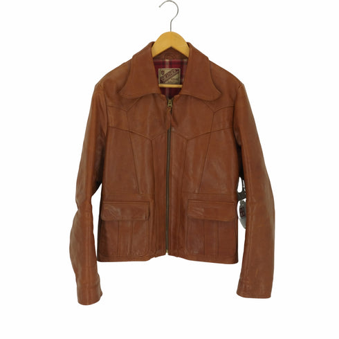 ワイツーレザー Y'2 LEATHER 裏地チェック 馬革 ホースハイド レザー ジャケット メンズ 38