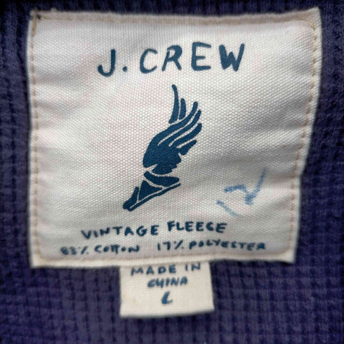 ジェイクルー J.CREW 07AW 00S VINTAGE FLEECE 裏地サーマルジップパーカー フェード メンズ import:L
