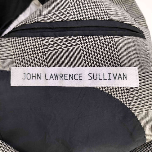ジョンローレンスサリバン JOHN LAWRENCE SULLIVAN グレンチェック 1B ウールテーラードジャケット メンズ JPN:36
