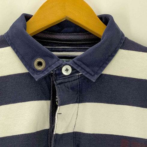 ポロバイラルフローレン Polo by RALPH LAUREN Exclusive of Decoration リメイク 刺繍 ボーダー ポロシャツ メンズ import:L