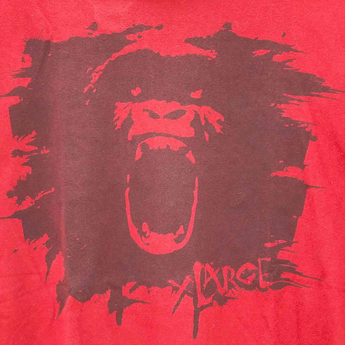 エクストララージ X-LARGE USA製 ゴリラ プリント クルーネック 半袖Tシャツ メンズ JPN:L