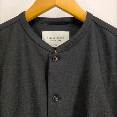 パブリックトウキョウ PUBLIC TOKYO ヘンリーネックポリL/S シャツ メンズ JPN:2