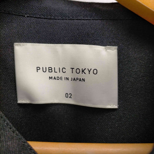 パブリックトウキョウ PUBLIC TOKYO ヘンリーネックポリL/S シャツ メンズ JPN:2
