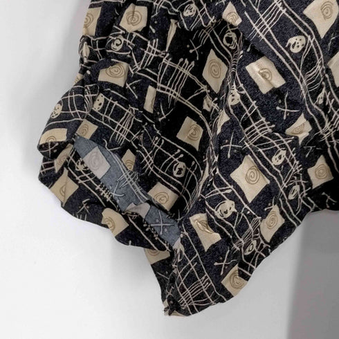 カンピア モダ CAMPIA MODA レーヨン 総柄 半袖シャツ メンズ import:M