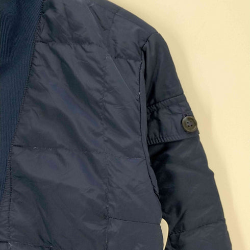 エディーバウアー Eddie Bauer 80S 黒タグ SKELL&LINING KNIT GOOSE DOWN キルティング ハーフジップ プルオーバー ジャケット メンズ import:S