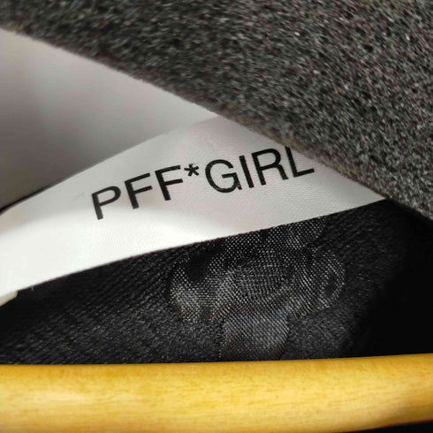 PFF GIRL 花柄ボリューム ミニワンピース ドローコード レディース M