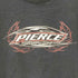PIERCE 両面プリント クルーネック半袖Tシャツ メンズ