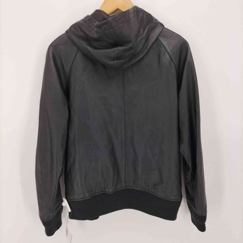 ビューティーアンドユースユナイテッドアローズ BEAUTY & YOUTH UNITED ARROWS ラムレザー フーデッド シングル ライダース ジャケット レディース JPN:M