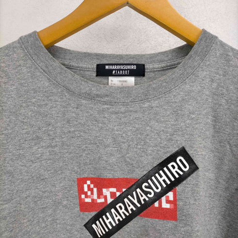 ミハラヤスヒロ MIHARA YASUHIRO TABOOT ボックスロゴTシャツ メンズ JPN:3