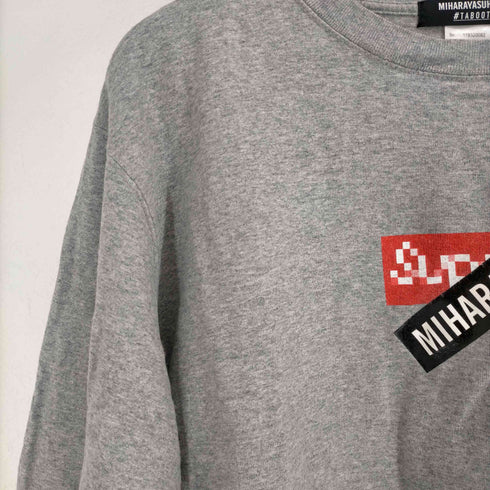 ミハラヤスヒロ MIHARA YASUHIRO TABOOT ボックスロゴTシャツ メンズ JPN:3