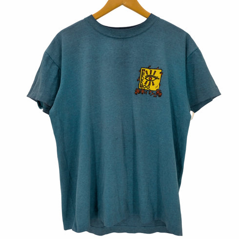 ヘフト HEF-T USA製 PEEK A BOO 両面プリントデザイン クルーネック半袖Tシャツ メンズ import:L