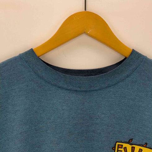 ヘフト HEF-T USA製 PEEK A BOO 両面プリントデザイン クルーネック半袖Tシャツ メンズ import:L