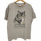 Smithsonian Institution 狼 アニマルデザイン クルーネック半袖Tシャツ メンズ import:XL