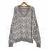 ロンドンフォグ LONDON FOG USA製 Vネック 総柄 ニット メンズ import:XXL