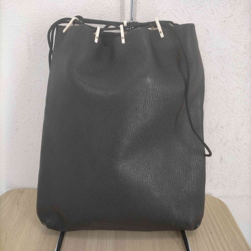タズネ TAZUNE レザー巾着ショルダーバッグ メンズ