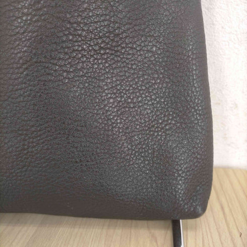 タズネ TAZUNE レザー巾着ショルダーバッグ メンズ