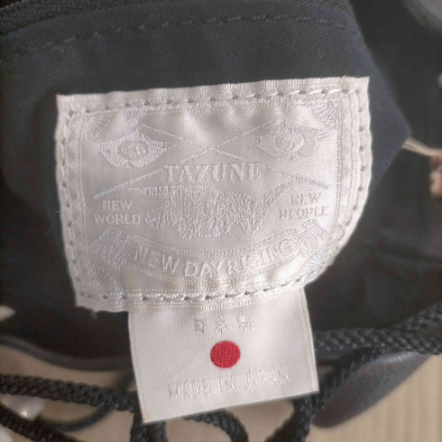 タズネ TAZUNE レザー巾着ショルダーバッグ メンズ