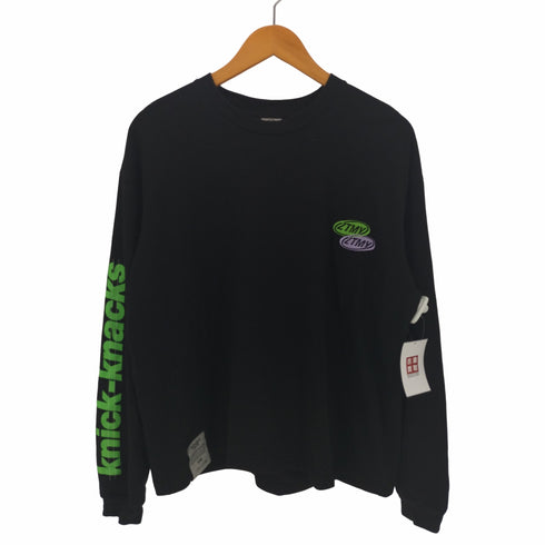 バンド プリント ロングスリーブ Tシャツ レディース JPN:L
