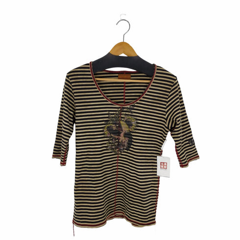 ライズリリー RISE RILY ボーダーTEE スカル Y2K メンズ import:M