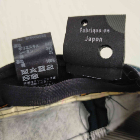 カシラ CA4LA チェック柄 ベレー帽 メンズ