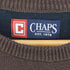 チャップスラルフローレン CHAPS RALPH LAUREN 香港製 ロゴ刺繍 ボーダーコットンニット メンズ import:L
