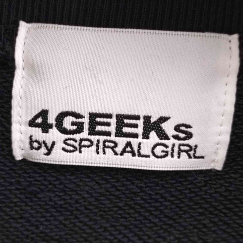 スパイラルガール SPIRALGIRL 4GEEKs by SPIRALGIRL リップグロスアート裏起毛トップス レディース FREE