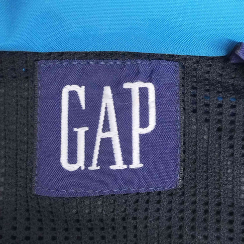 ギャップ Gap 90S OLD デカタグ 8の字ジップ 裏地メッシュ パッカブルフード ナイロン ストームジャケット マウンテン メンズ import:XL