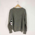 英国製 PURE BRITISH WOOL 柄切替 ウール クルーネックニット メンズ