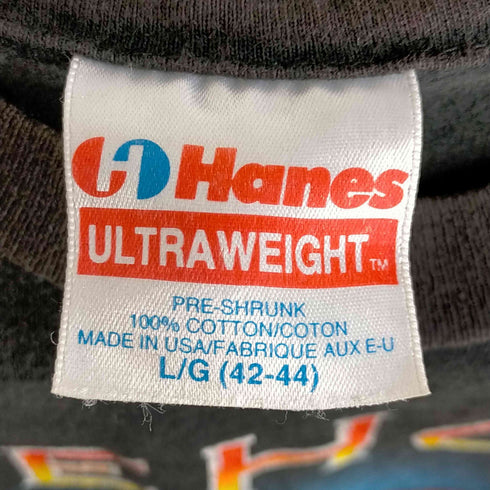 ヘインズ Hanes USA製 92年コピーライト プリントクルーネックTシャツ メンズ JPN:L