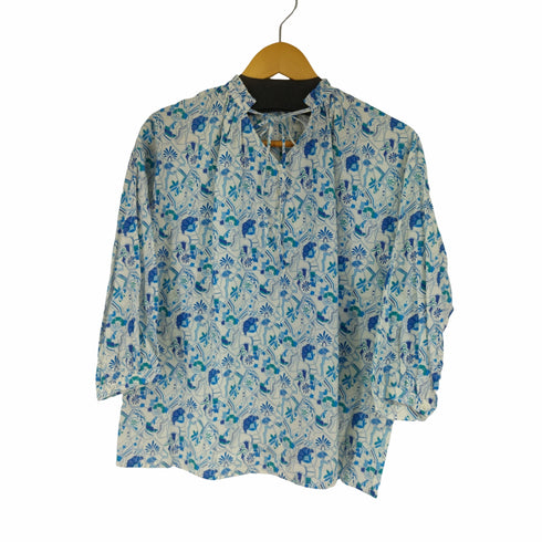 ジェイスローアン J.Sloane 花総柄ギャザー L/S ブラウス レディース JPN:M