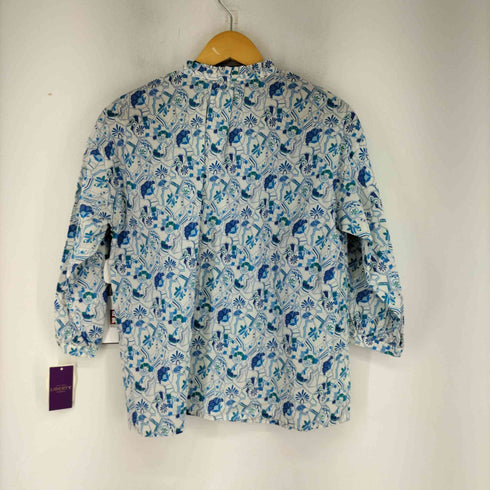 ジェイスローアン J.Sloane 花総柄ギャザー L/S ブラウス レディース JPN:M