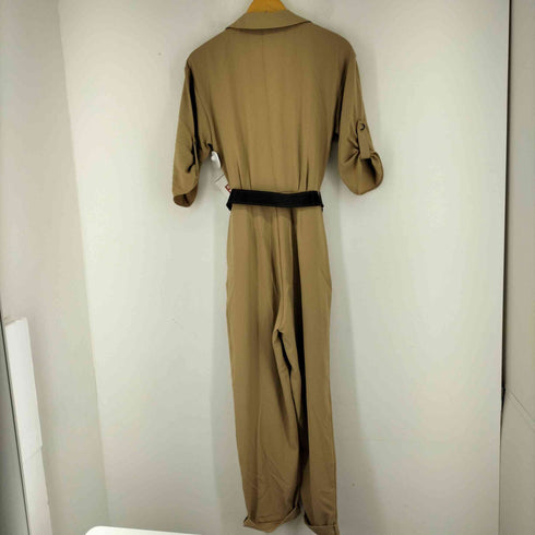 ザラ ZARA BELTED WRAP JUMPSUIT レディース S