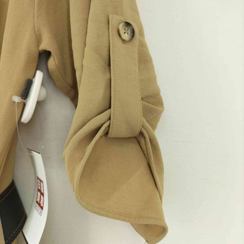 ザラ ZARA BELTED WRAP JUMPSUIT レディース S