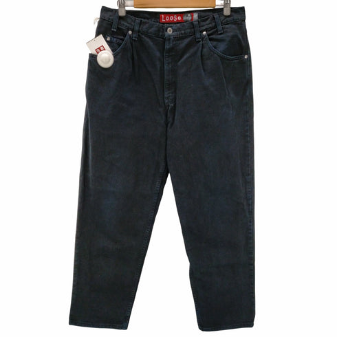 リーバイス Levis Silver Tab Loose USA製 後染め ブラックデニムパンツ メンズ W36 L30
