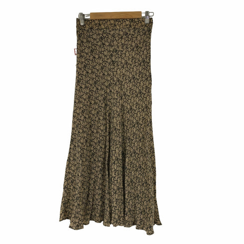 ザラ ZARA 総柄プリントミディスカート レディース S