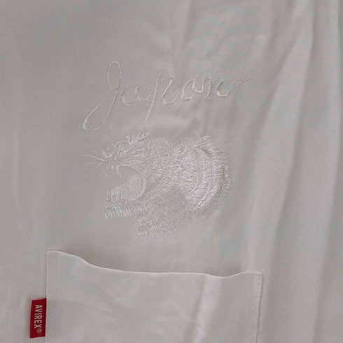 アヴィレックス AVIREX 半袖 シャツ スーベニア タイガー S/S SHIRT SOUVENIR TIGER メンズ import:L
