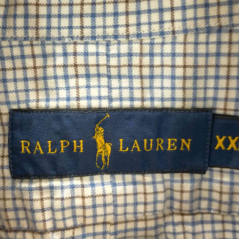 ラルフローレン RALPH LAUREN チェック柄ボタンダウンシャツ メンズ JPN:XXL