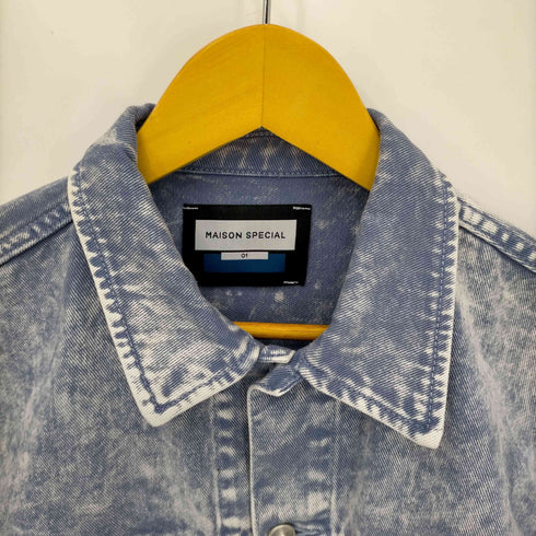 メゾンスペシャル MAISON SPECIAL 24SS 11oz Chemical Over Dye Denim PO 3rd Jacket メンズ JPN:1