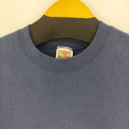 フルーツオブザルーム FRUIT OF THE LOOM 企業 刺繍ロゴ クルーネックスウェット メンズ M