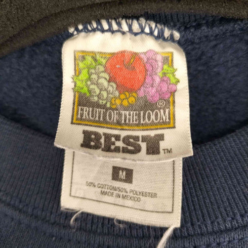フルーツオブザルーム FRUIT OF THE LOOM 企業 刺繍ロゴ クルーネックスウェット メンズ M